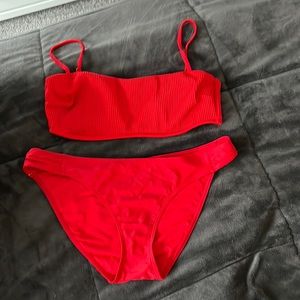 Hollister red bikini